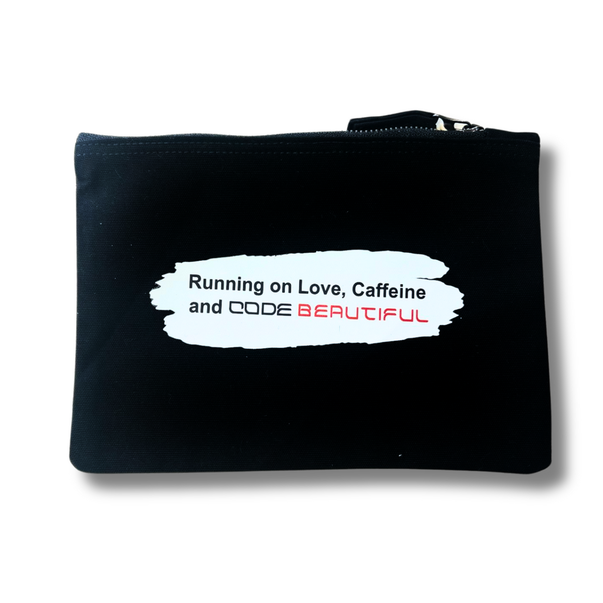 CODE Makeup Bag - Running on Love, Caffeine and CODE Beautiful