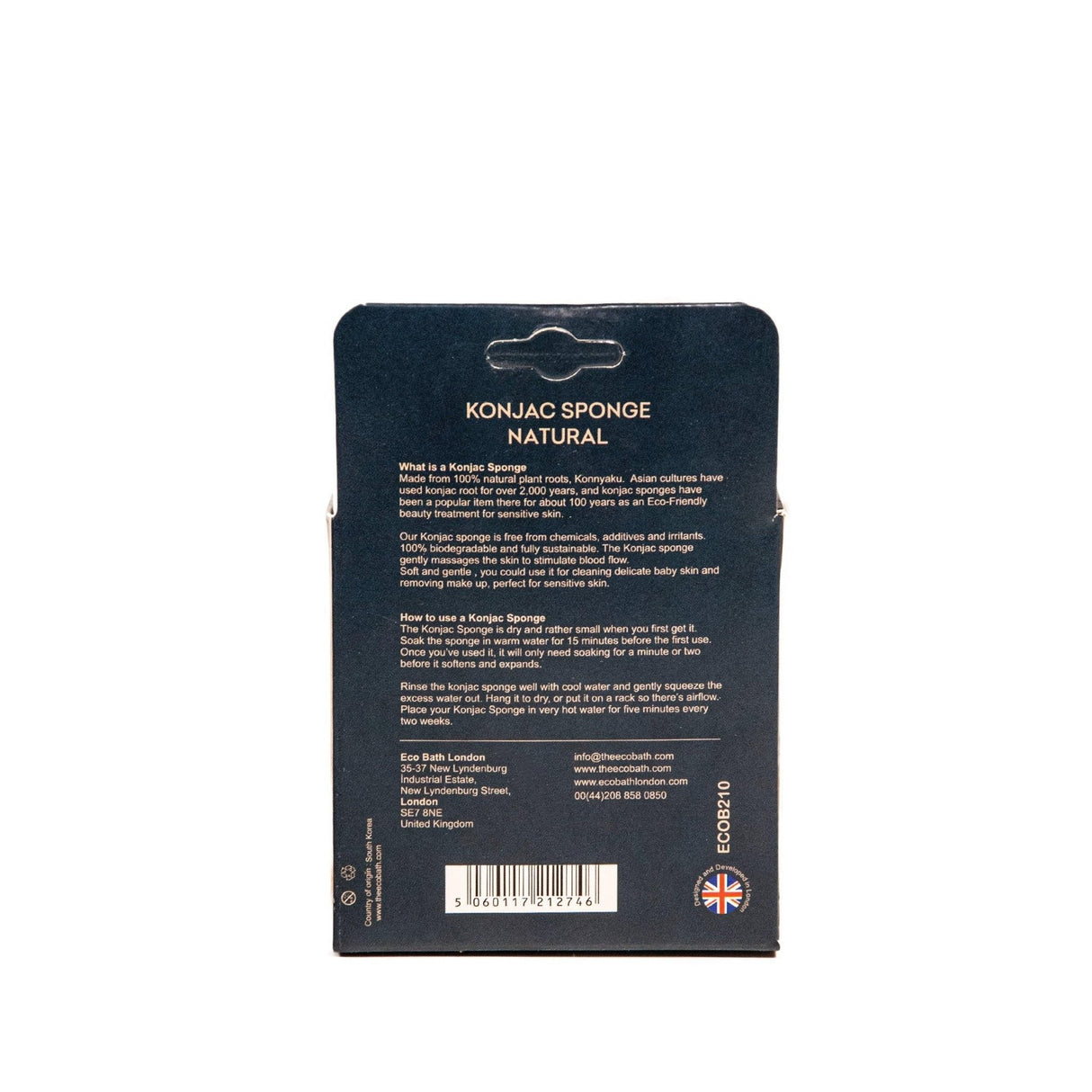 Eco Bath London Natural Konjac Sponge