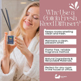 Eco Bath London Cotton Fresh Reed Diffuser 100ml
