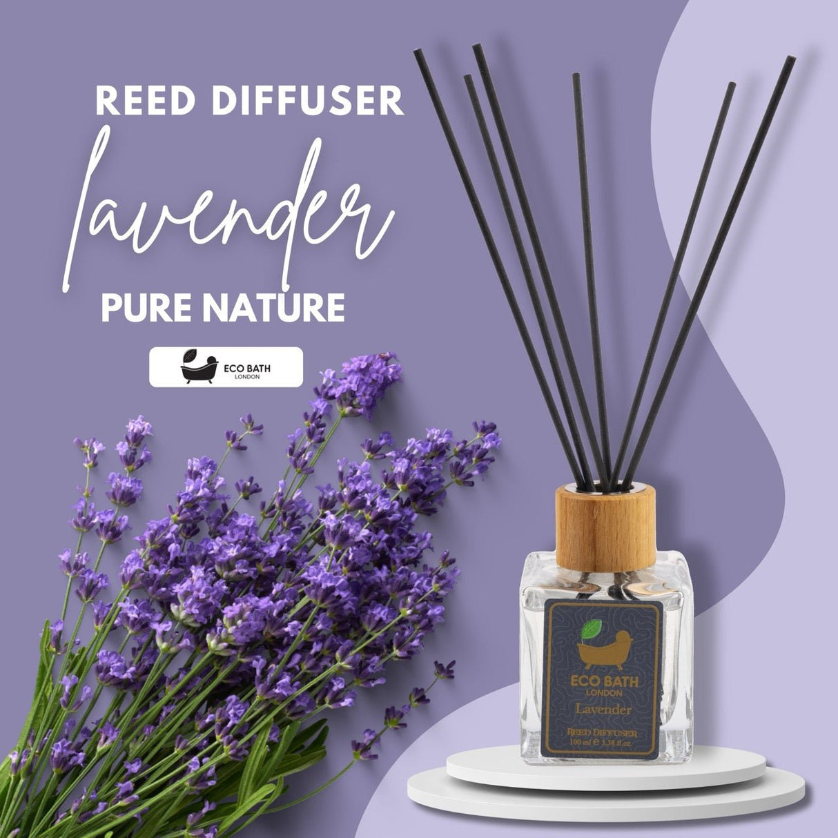 Eco Bath London French Lavender Reed Diffuser