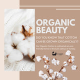 Eco Bath London Organic Cotton Muslin Face Cloths (Pack of 6)