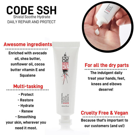 CODE SSH Shield Soothe Hydrate - Multi-Purpose Hand & Body Cream - CODE Beautiful